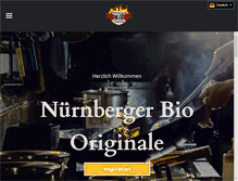 Tablet Screenshot of nuernberger-bio-originale.de